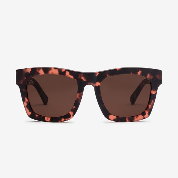 Electric Jason Momoa Crasher sunglass pink rose tortoise frame and polarized lenses oversized sunglasses