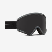 Electric Roteck snow goggle in matte stealth black. Dark onyx lens for bright sunny conditions.