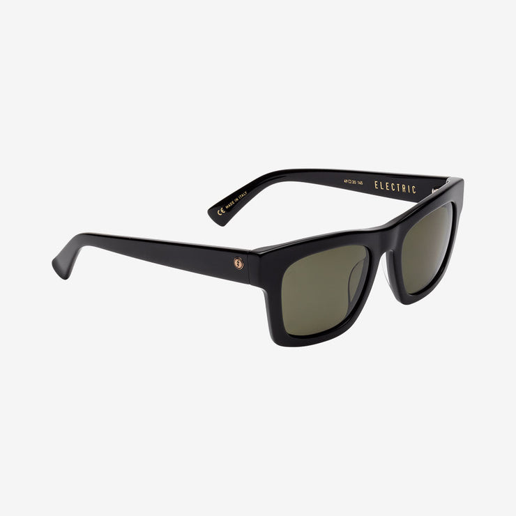 Electric Men's and Women's Sunglasses - Crasher - Gloss Black / Grey Polarized - Chunky Square Sunglasses