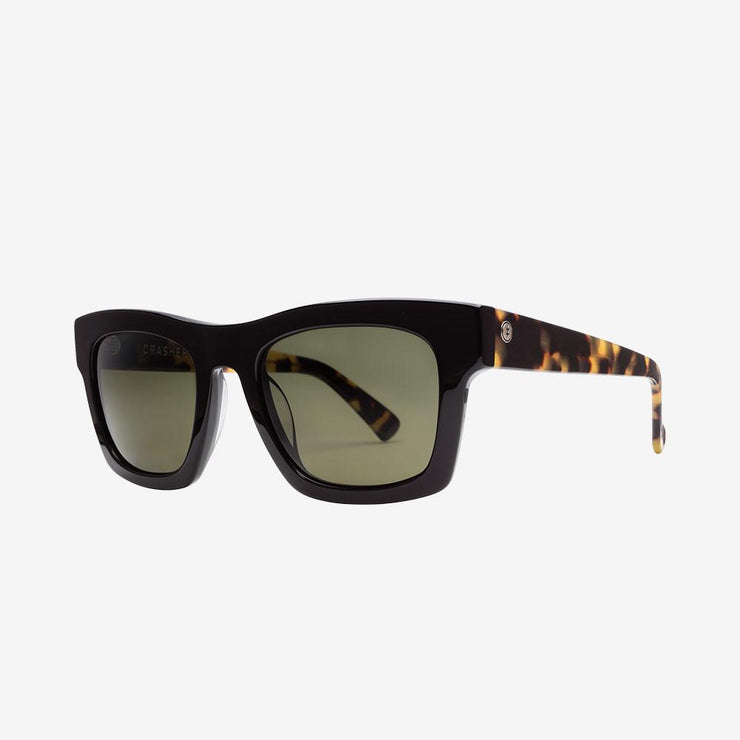 Electric Men's and Women's Sunglasses - Crasher - Obsidian Tort / Grey Polarized - Chunky Square Sunglasses